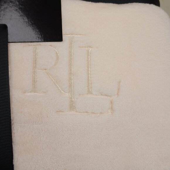 Lauren Ralph Lauren Classic Micromink Blanket Full/Queen Luxuriously Soft 90x90 - Picture 4 of 8